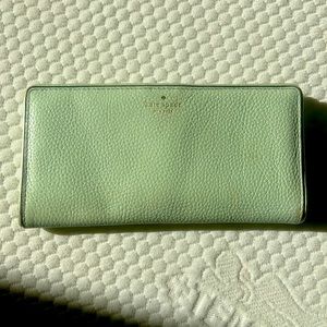 Kate Spade seafoam green wallet